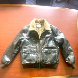 Levi Signature Men's Faux Shearling Aviator Bomber Jacket